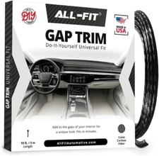 All-Fit Gap Trim Interior Custom Automotive Trim | Universal Fit- (Carbon Fiber)