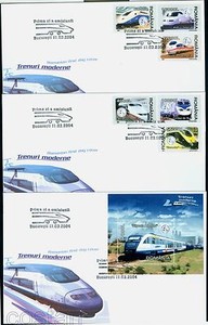 04 Speed Trains Eurostar Bullet Japan Ice Tgv Ave Ktx Korea Romania M 5799 Fdc Ebay