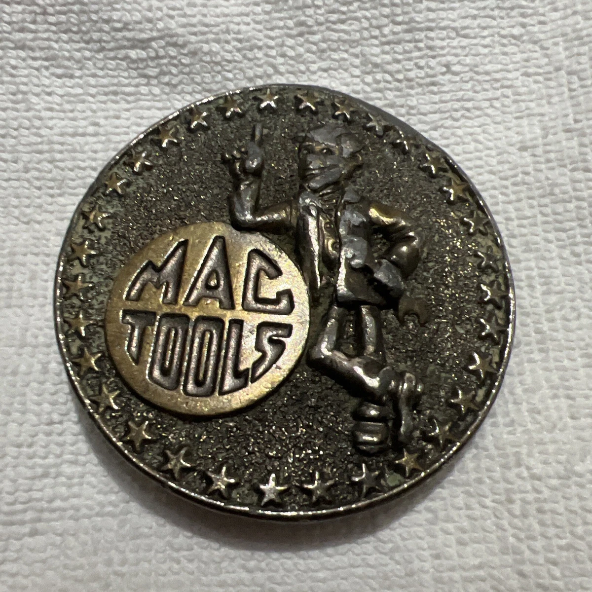 Vintage MAC cosmetics belt buckle ! MAC Tools The Wrench of Champions The Great American Buckle  main image 4