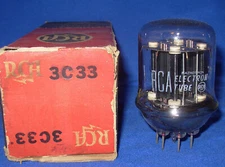 NOS NIB RCA 3C33 Twin Triode Vacuum Tube