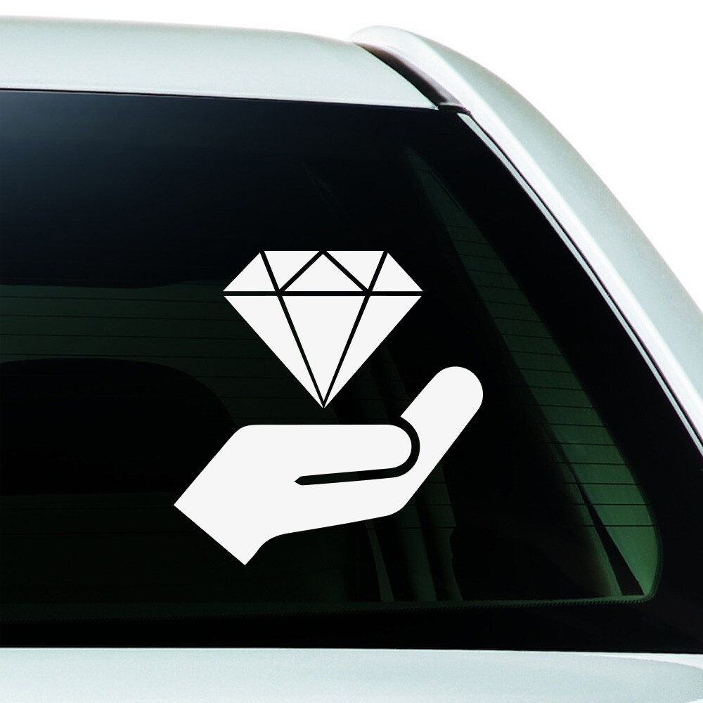 Diamond Hand Car Wall Windows Vinyl Decal Sticker Crypto Meme Hodl Doge |  eBay