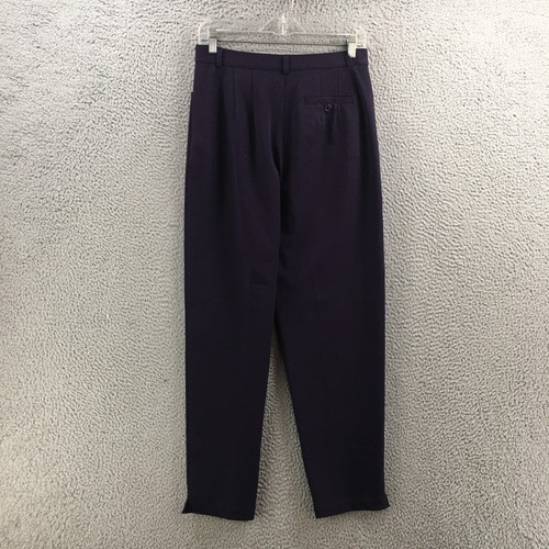 Talbots Petites Dress Pants Womens 8 Purple High Rise Zip Fly Button Casual - Picture 10 of 18