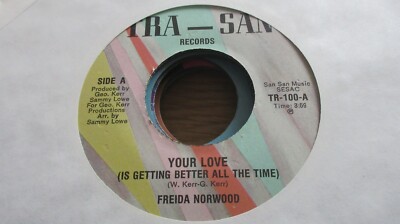 Freida Norwood Your Love (Is Getting Better All the Time) 7'' **MINT**