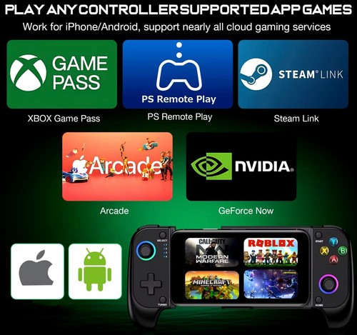 Wireless Phone Controller for iPhone/Android Hall Effect Joystick Dynamic RBG - Picture 7 of 18