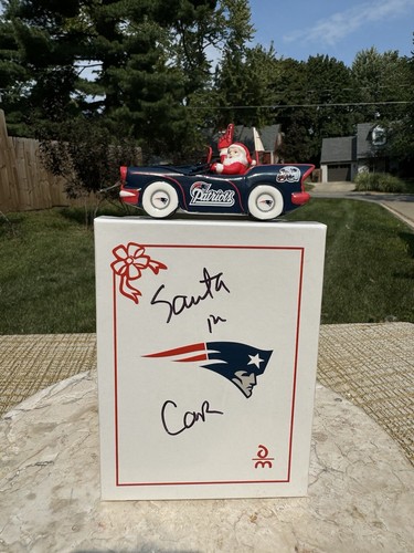 Danbury Mint 2010 New England Patriots Football Santas Car Ride Ornament NFL - Picture 23 of 23