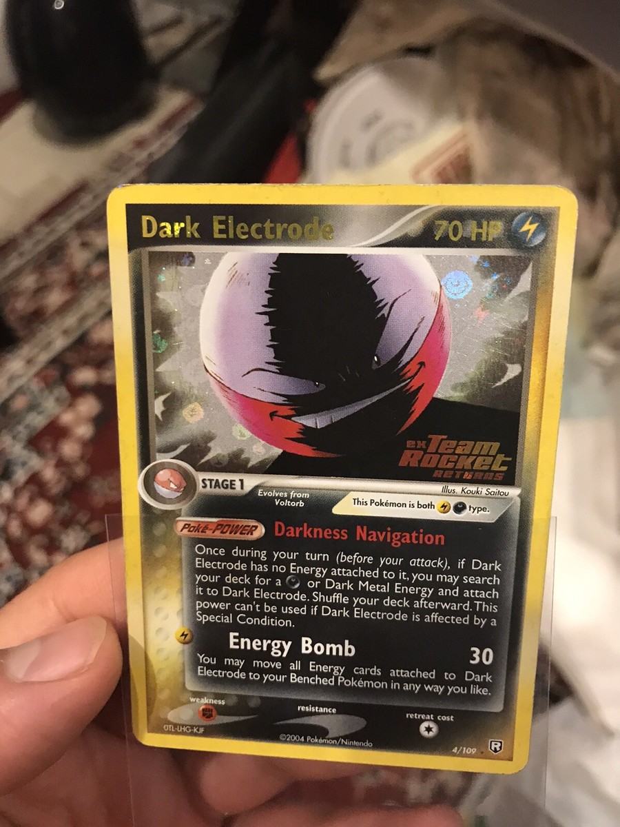 dark electrode pokemon card value Dark Electrode-4/109-Holo Rare EX Team Rocket Returns Pokemon Card Very  Good Con