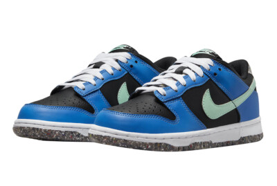 Nike Dunk Low SE GS Crater Black Photo Blue Mint Foam DR0165-001