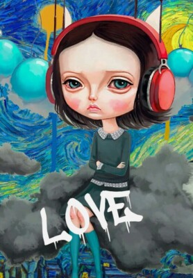 DEATH NYC ltd ed signed art print 45x32cm low brow juxtapoz
