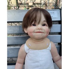 28" Reborn Baby Girl Doll Painted Kit DIY Part Without Cotton Realistic Toy