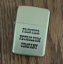 Vintage Frontier Petroleum Company Cigarette Lighter