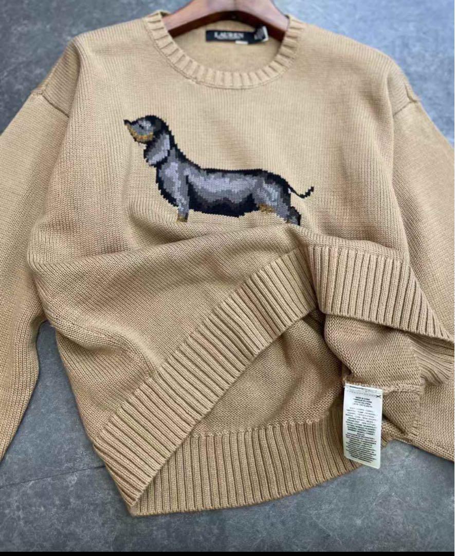 Polo by Ralph Lauren クマ刺繍ニット L アイボリー Polo by Ralph Lauren クマ刺繍ニット L アイボリー ポロラルフ