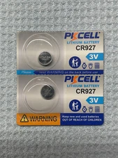 2 Pack CR927 927 PKCELL Lithium 3v Battery USA Free SHIP FRESH