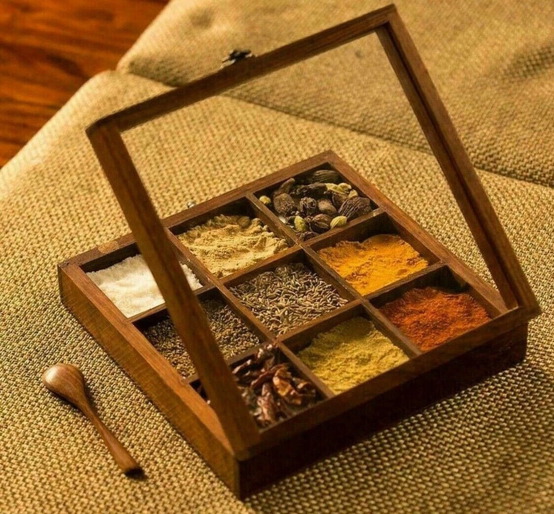 Spice box online wooden