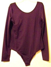 NEW  Say What Womens Purple Bodysuit Snap Crotch Size Large NWT 