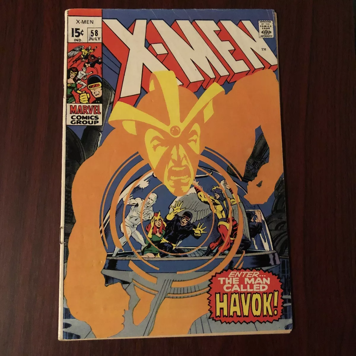 X-Men #58 First 1st Havok Appearance Neal Adams Bagged & Boarded 1969 🐶 🗝  | eBay