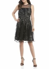 NWT - GLAMOUR BY GABRIELLA SKYE Women's SLEEVELESS Black PARTY DRESS -  6