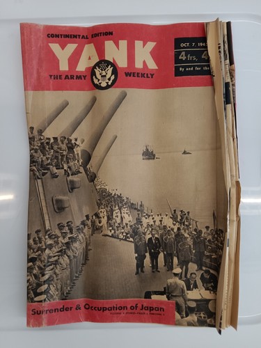 Yank World War Two Magazine Army Weekly Continental Edition Military Oct 7 1945