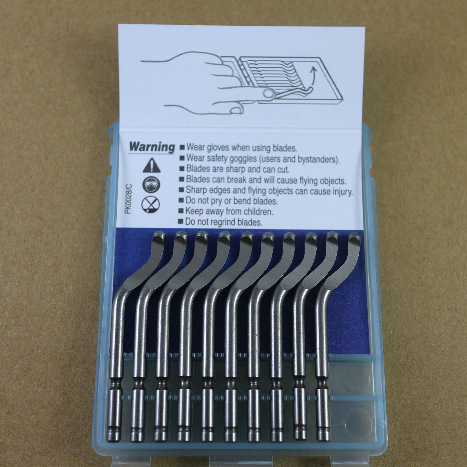 10Pcs NOGA BS1018 S100 Cobalt Swivel Blades Deburring Tool eBay