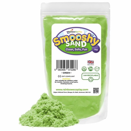 Rainbow Eco Play Sand, Kids, Moulding Magic, Sensory Toy, Smooshy Sand 485g, 1kg - Picture 47 of 64