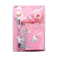 YOYO Hello Kitty Set with Multicolor Pen, 8M Correction Tape and Mini Diary Pink