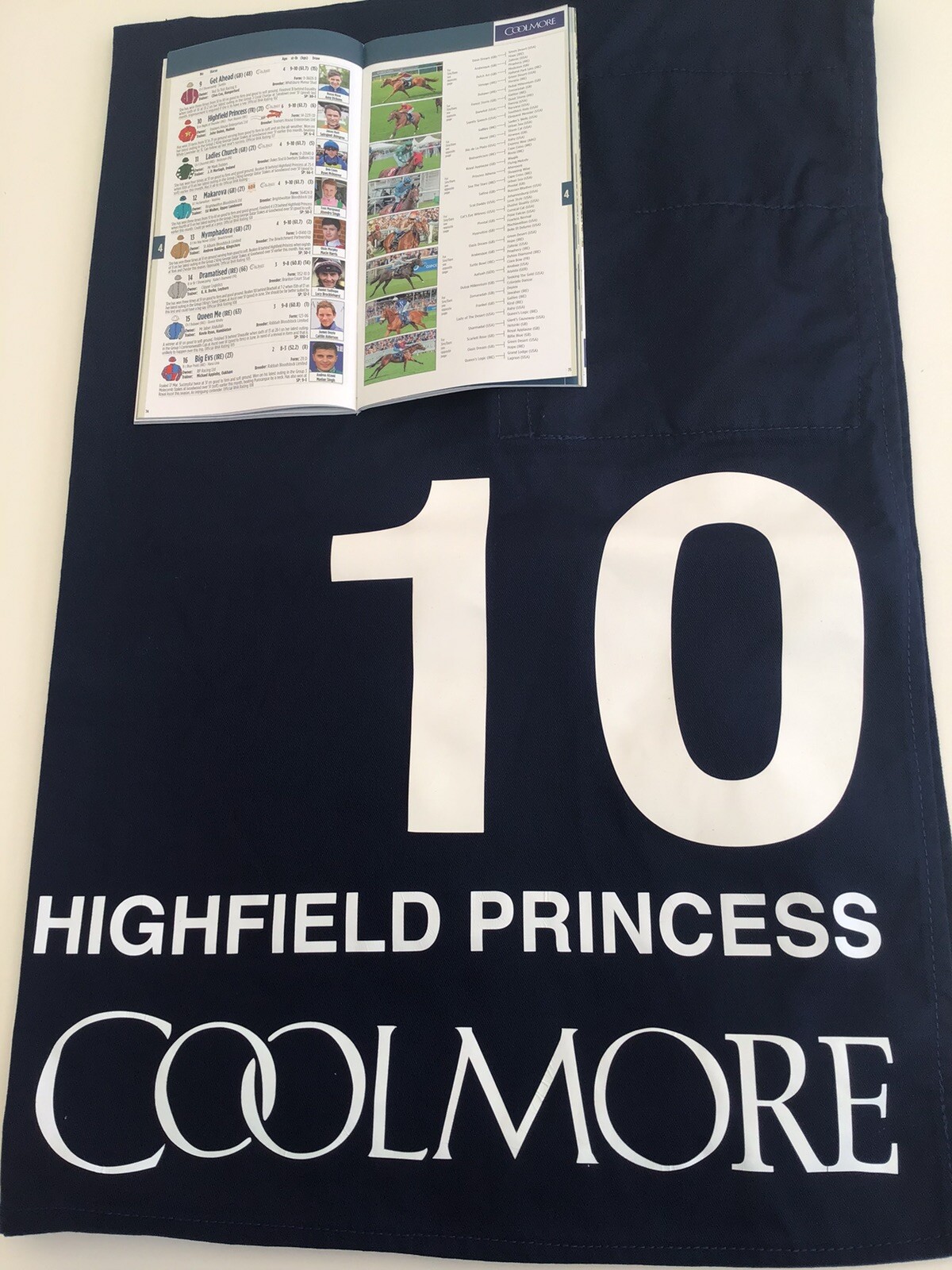 horse racing saddle cloth worn By Highfield Princess In 2023 Nunthorpe
