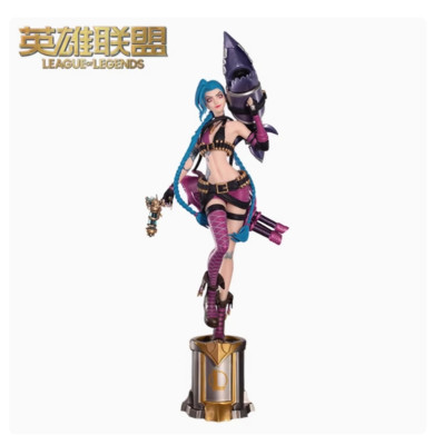 Game League of Legends LOL Jinx Pen Figure Luxanna Crownguard Pen Model Figure
