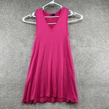Gap Women's Hot Pink Swing Dress Lined Sleeveless Flare Size XS