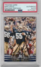 Autographed Mike Golic Upper Deck card PSA/DNA certified