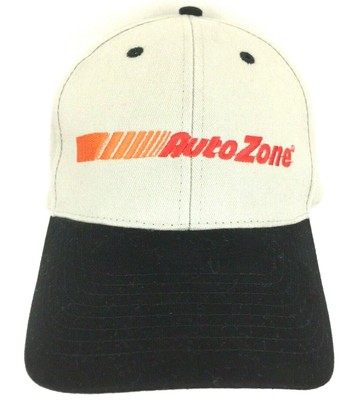 Vtg Autozone Hat Auto Parts Cap Script Logo Racing Strap Back