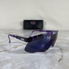 VINTAGE Bolle Edge II Sunglasses France w/ Original Case  Arms  Lenses Stripes