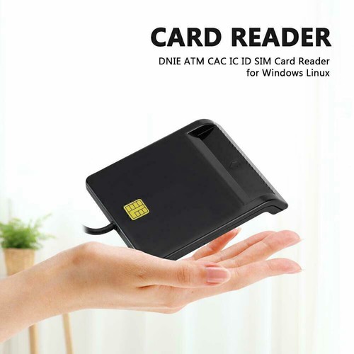 USB-2.0 Chipkartenleser SIM Kartenleser Personalausweis Lesegeraet ATM/IC Reader - Bild 3 von 12