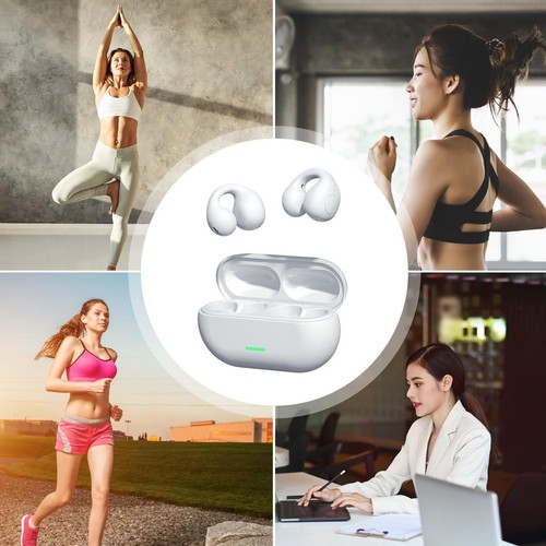 Clip On Open Ear Headphones Open Wireless Headphones for Sports, Workout,Cycling - Afbeelding 12 van 14