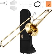 Eastar Bb Tenor Slide Trombone for Beginners with Mouthpiece.
