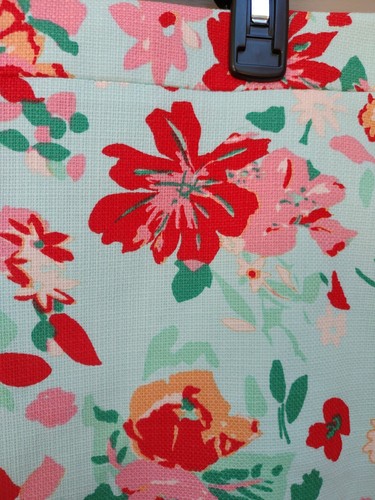 J. Crew Floral Print Straight Skirt SIZE 14 Red Blue NEW Style #L2337 - Picture 4 of 11
