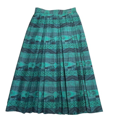 Ilean Asymmetry Wool Wrap Skirt Size 3 Black - Stylish Pleated