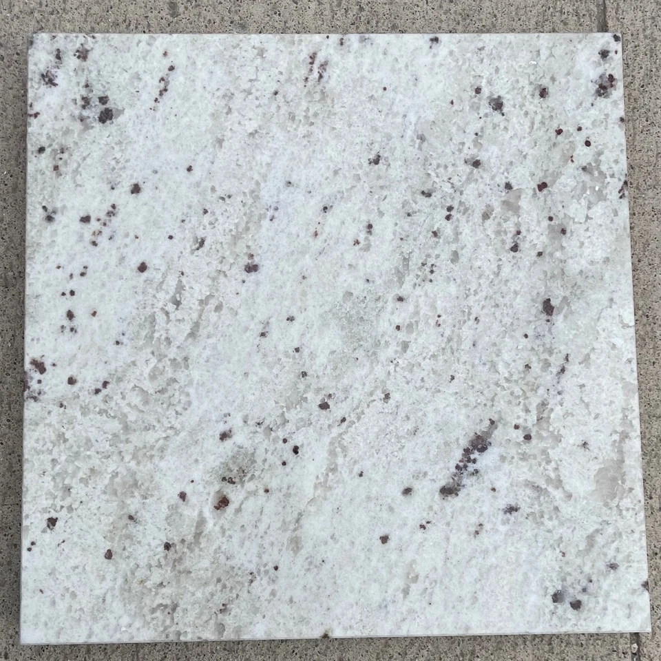 12x12 Azulejos Rubí Blanco Granito Remodelación Piedra Piso Pared CAJA DE 5 AZULEJOS T-13B Foto 4 de 4