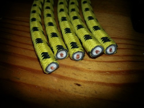 1930s Vintage Austin 7 Box Ruby Opal Spark Plug Braided HT Lead Set Coil Type - Picture 3 of 3