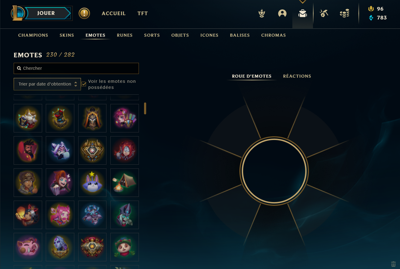 League of Legends Account EUW / Emerald 4 / 1163 Skins / 700 Icons