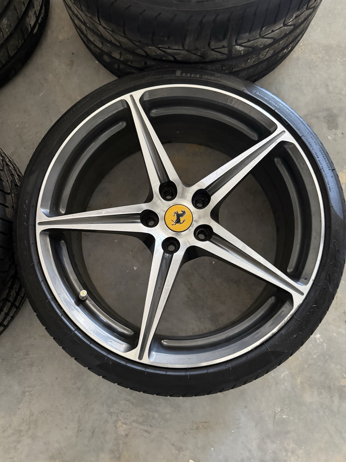 Ferrari OEM 5-Spoke Wheels & Pirelli P Zero Tires - Set of 4 Staggered