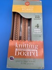 Kb 10 Inch Knitting Board Adjustable Loom Wood Metal Pegs How To Dvd - New