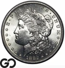 1882-S Morgan Silver Dollar Coin Lustrous White, Gem BU++