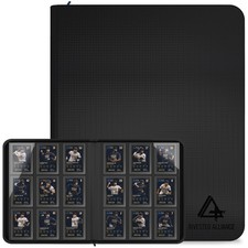 9 Pocket Toploader Binder Holds 288 Cards Zipper Trading Card Album