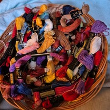 75 NIP Great  Assortment  Lots and lots embroidery floss.   cross stitch crafts
