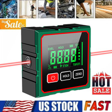Digital Angle Finder with Electronic Laser 4-Side Magnetic Angle Gauge US