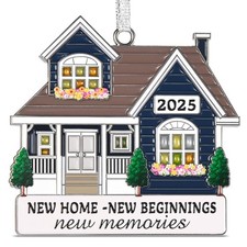 New Home Ornament 2025 Metal House Warming Gifts New Home Ornament, Housewar...