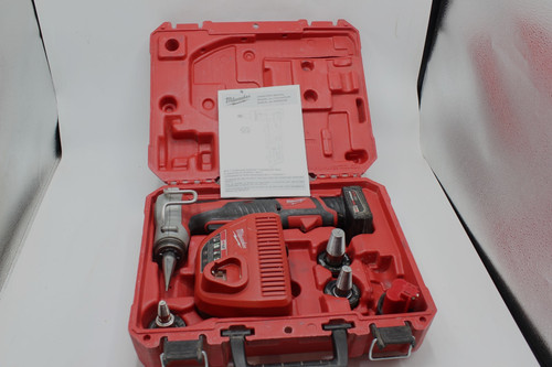 Milwaukee M12 ProPEX Expander Tool Kit 3 Expander Heads 2473-22 kit 2 Batteries