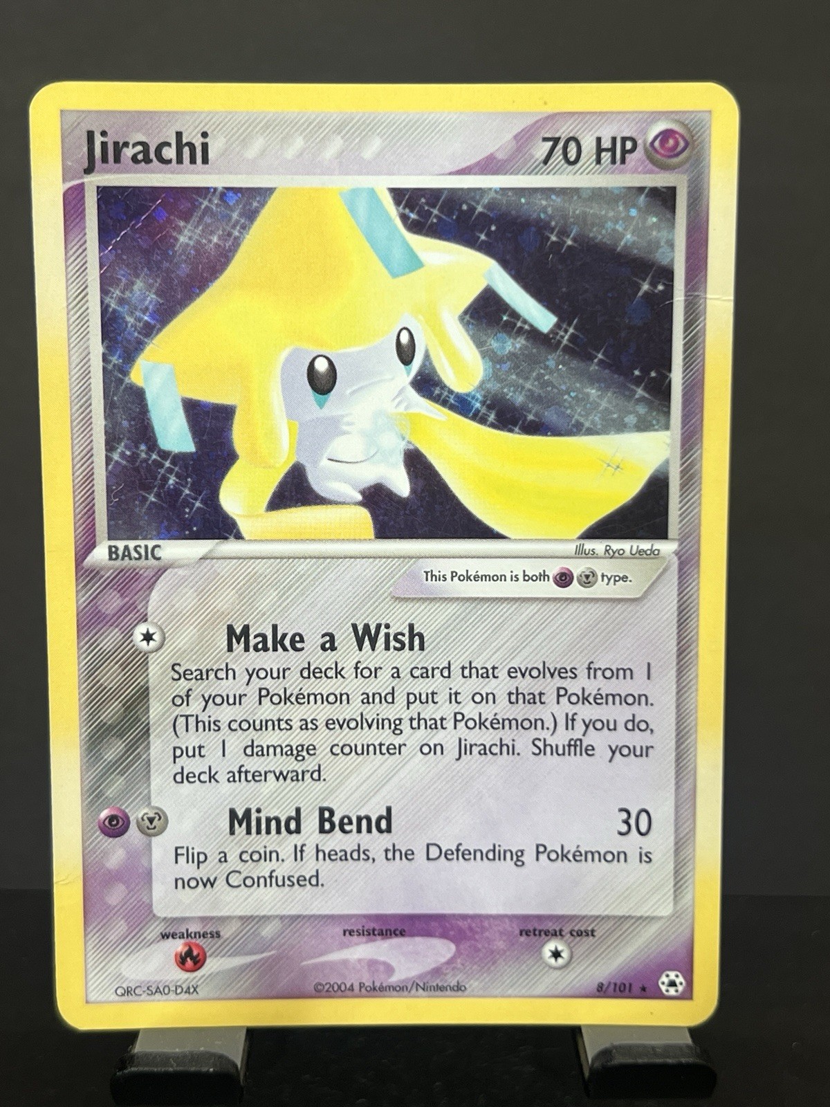 Pokemon Jirachi 8/101 Holo Card Hidden Legends Vintage 2004 HP
