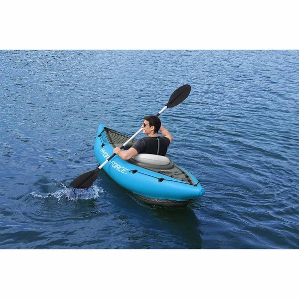 Kajak FüR 1 Person Hydro-Force Aufblasbar Schlauchboot Paddelboot Bestway-image