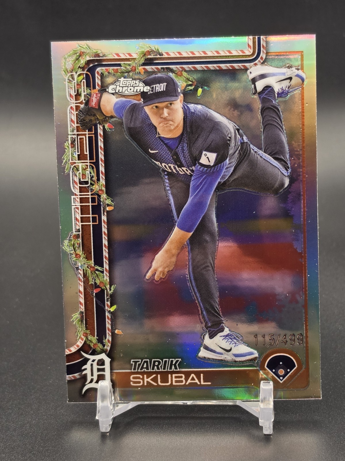 2025 Topps Holiday - Chrome Tarik Skubal #HC74 Refractor /499