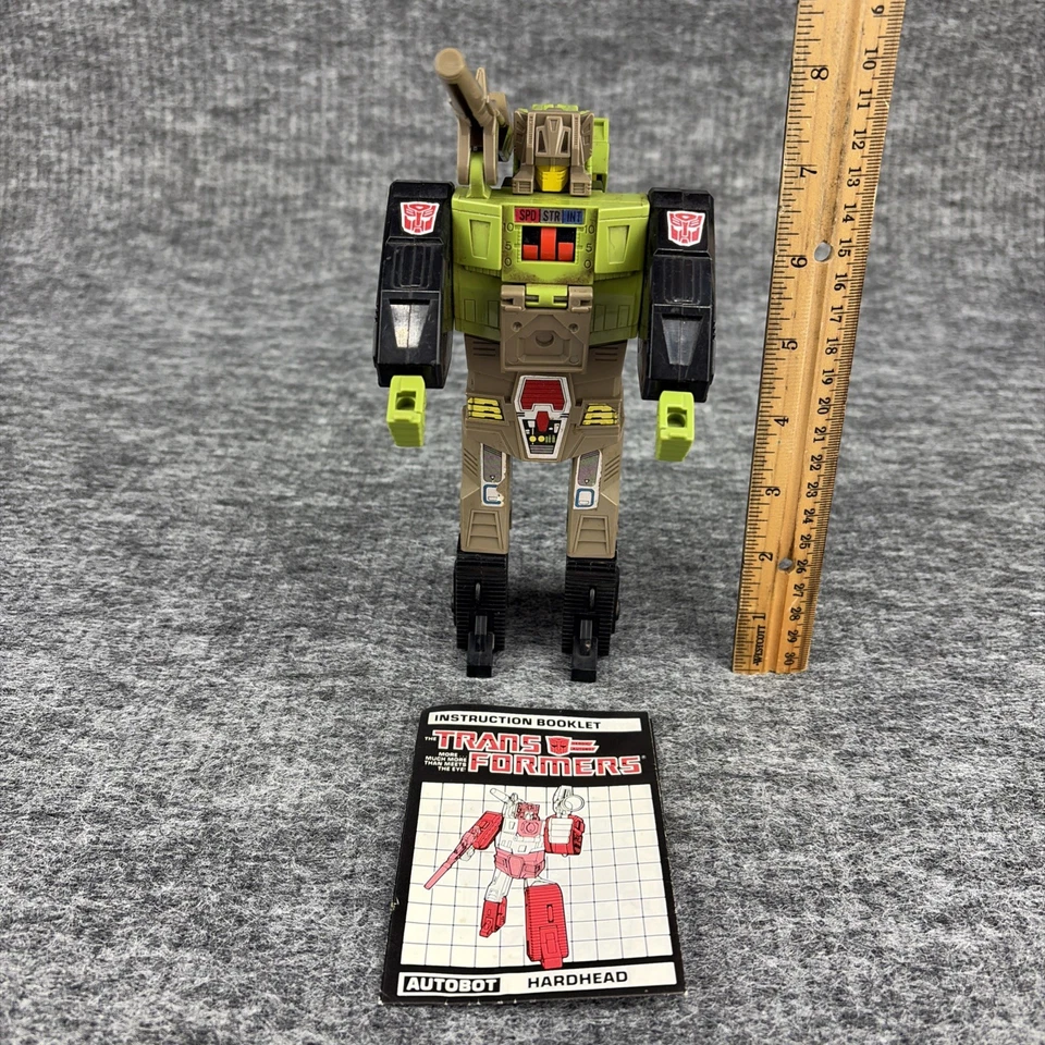 Figura de acción de colección G1 Transformers 'Hardhead w/ Duros' - 1987 - casi completa Foto 2 de 4